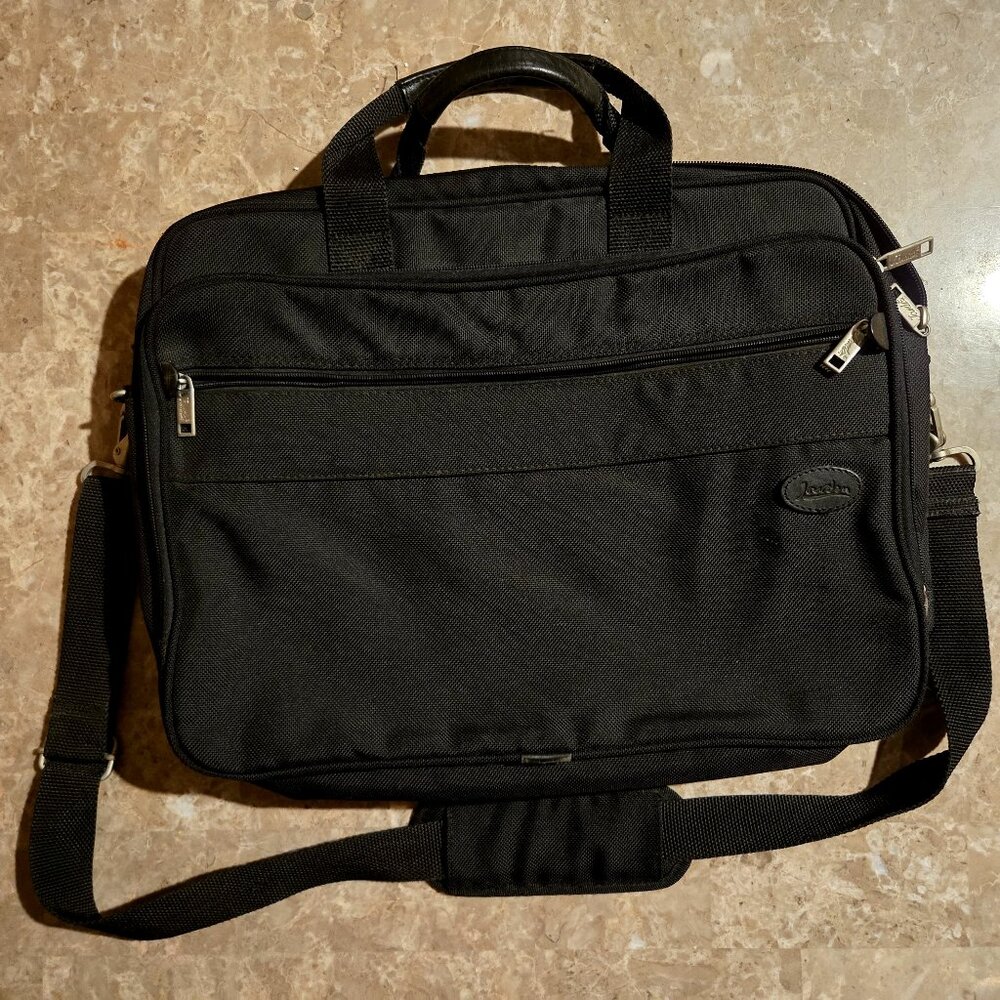 Jourdan Black Briefcase Messenger Laptop Case Bag - Picture 11 of 11